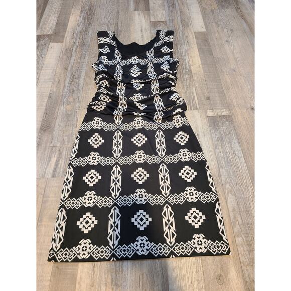 International concepts medium women's geometric print sheath dress - Picture 1 of 7